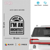 Proud Architect Sticker for Cars and Laptops